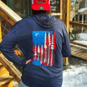 Patriotic Katahdin Tech Tee with Sun Protection